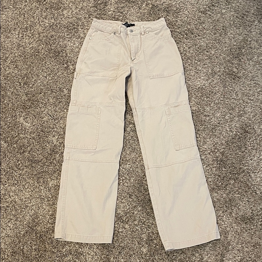 Forever 21 Beige cargo jeans